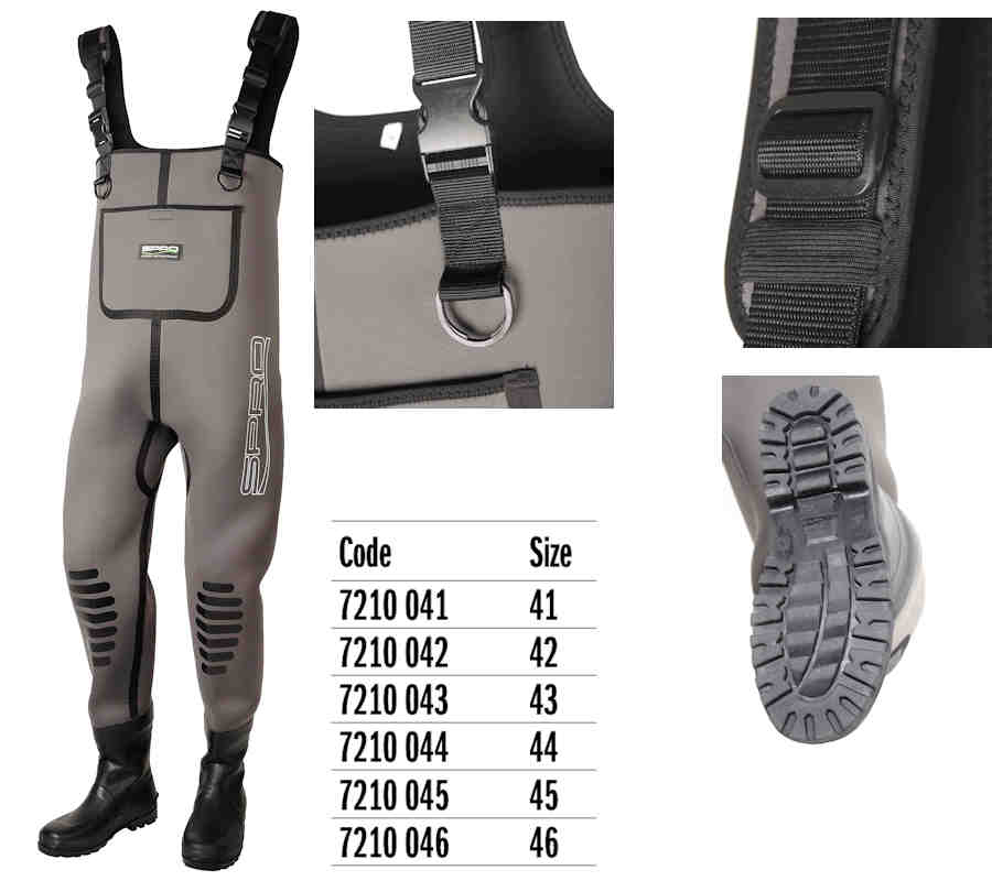 SPRO WADERS IN NEOPRENE